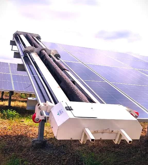 Ahmadnagar- Ratnapur – 4 MW - Solar Panel Cleaning Robot Installation Project by Taypro