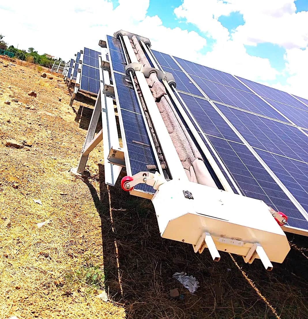 Akhadana – 360 MW - Solar Panel Cleaning Robot Installation Project by Taypro