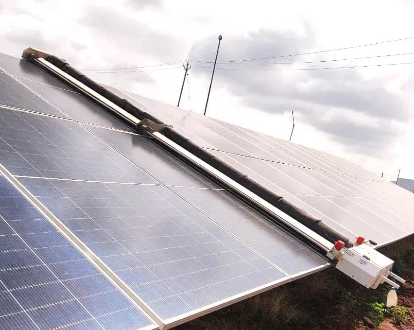 Sangali- Asangi Jat – 6 MW - Solar Panel Cleaning Robot Installation Project by Taypro