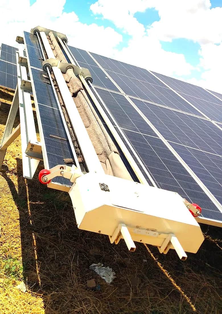 Yavatmal, Baldi – 3 MW - Solar Panel Cleaning Robot Installation Project by Taypro