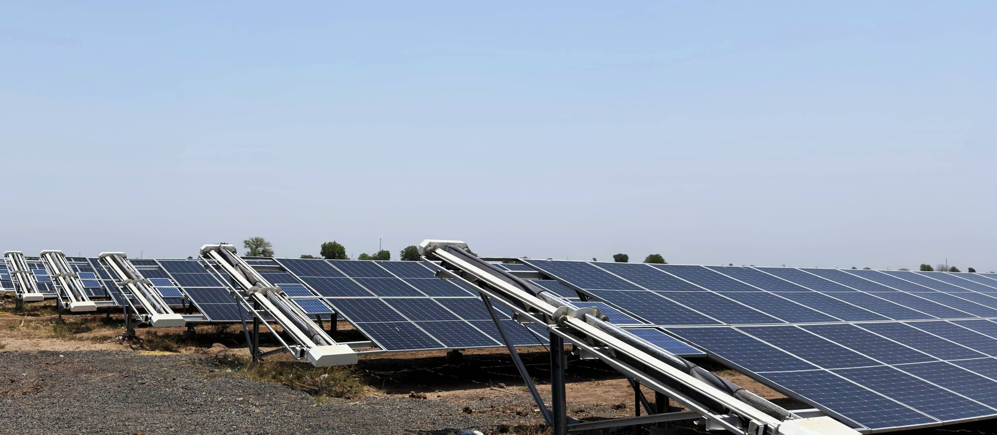 Hirasar, Maharashtra – 0.1 MW Fully Automatic Solar Cleaning Project, solar panel cleaning robot project, 0.1 MW · Roof Top · 4 auto robots · 0 semi-auto ro...