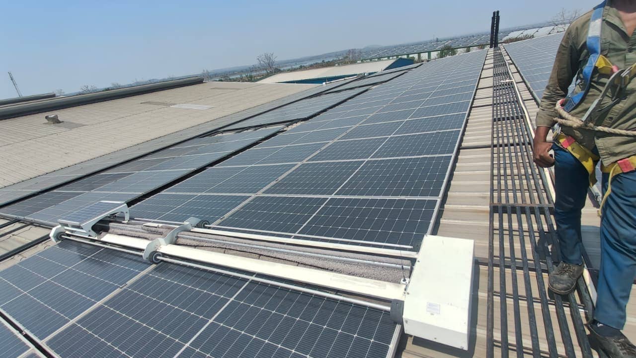 Sonar Bangla – 1.4 MW - Solar Panel Cleaning Robot Installation Project by Taypro