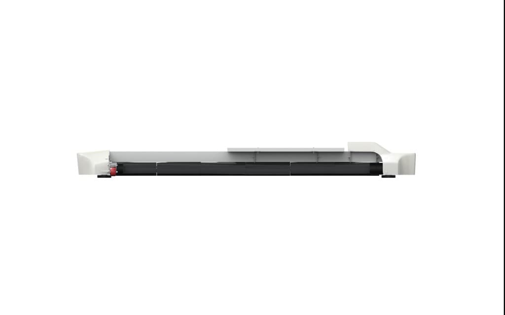 Taypro GLYDE-X side profile showing module-frame travel rails and end housings