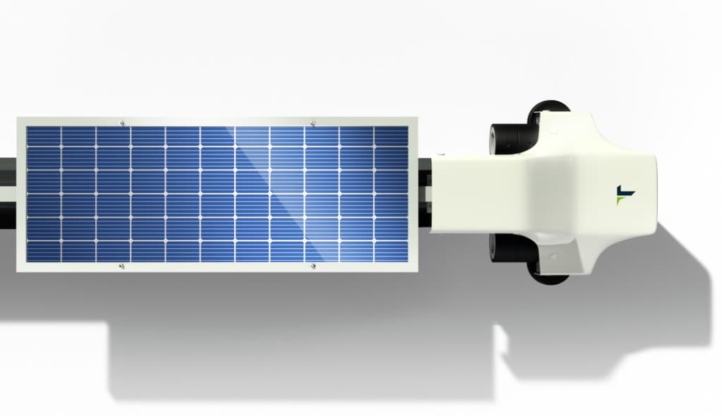 Taypro GLYDE-X solar charging module and drive housing detail