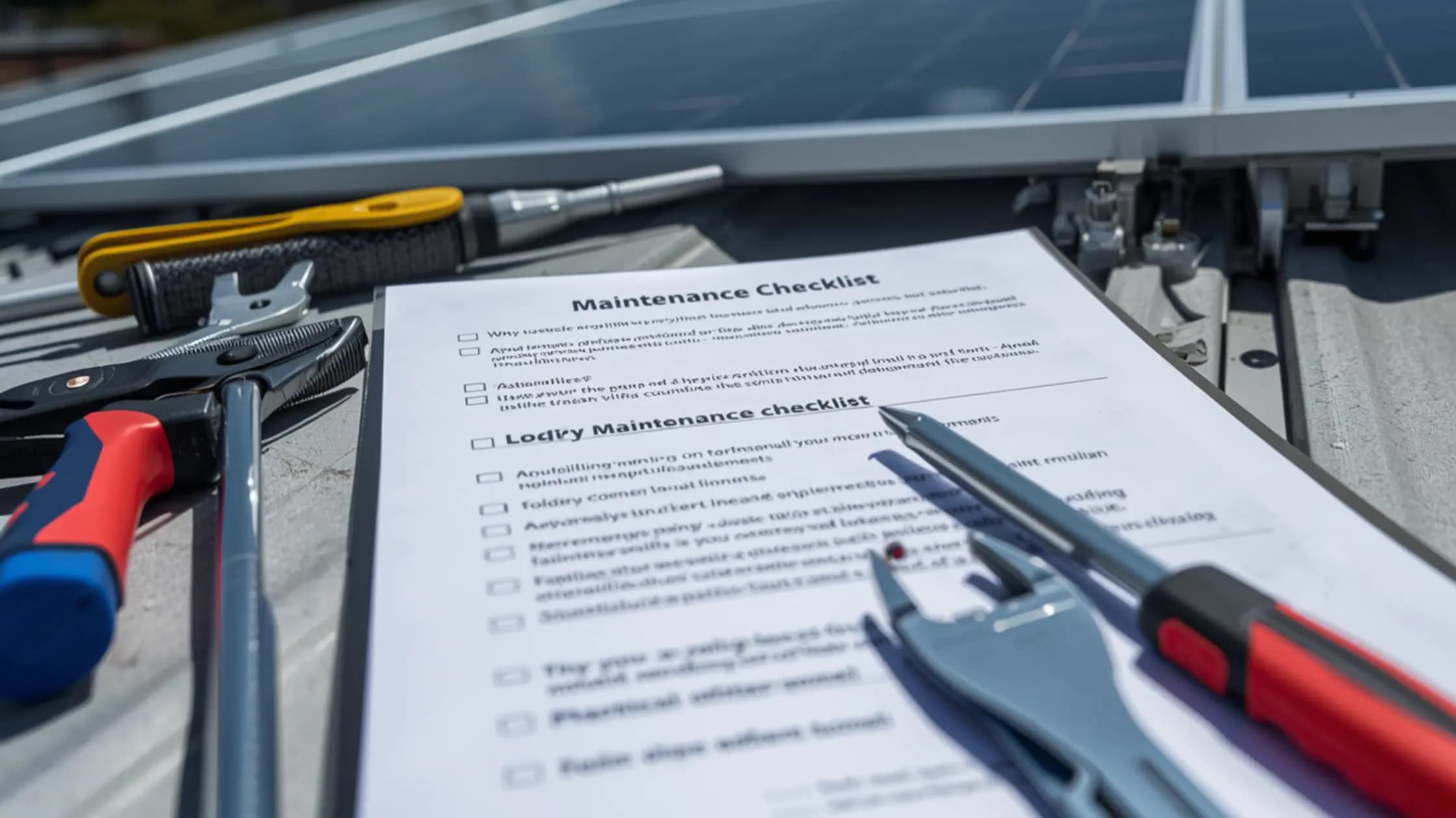 Solar Panel Maintenance Checklist 2026