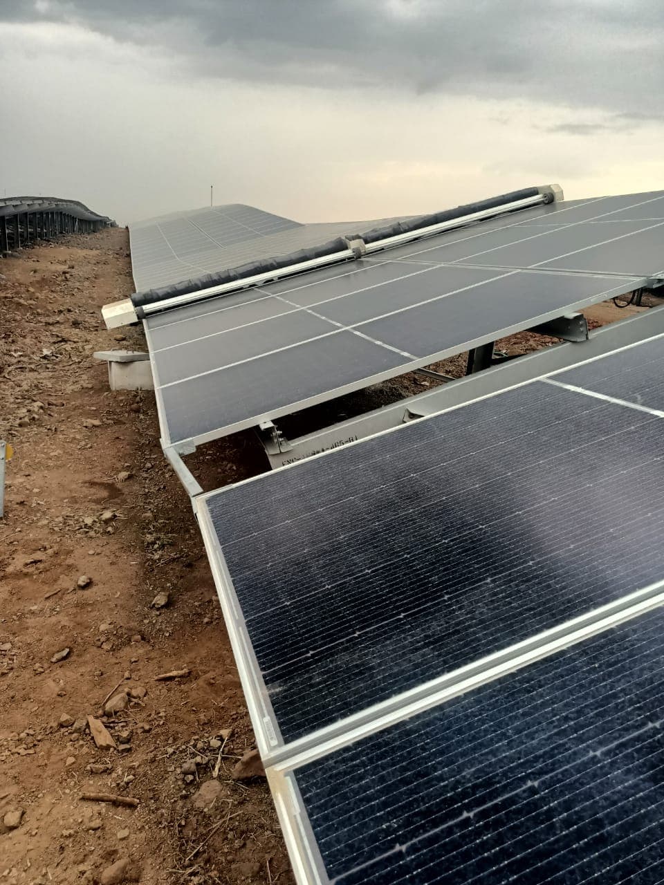 Taypro solar cleaning robot deployed on a utility-scale solar plant in India