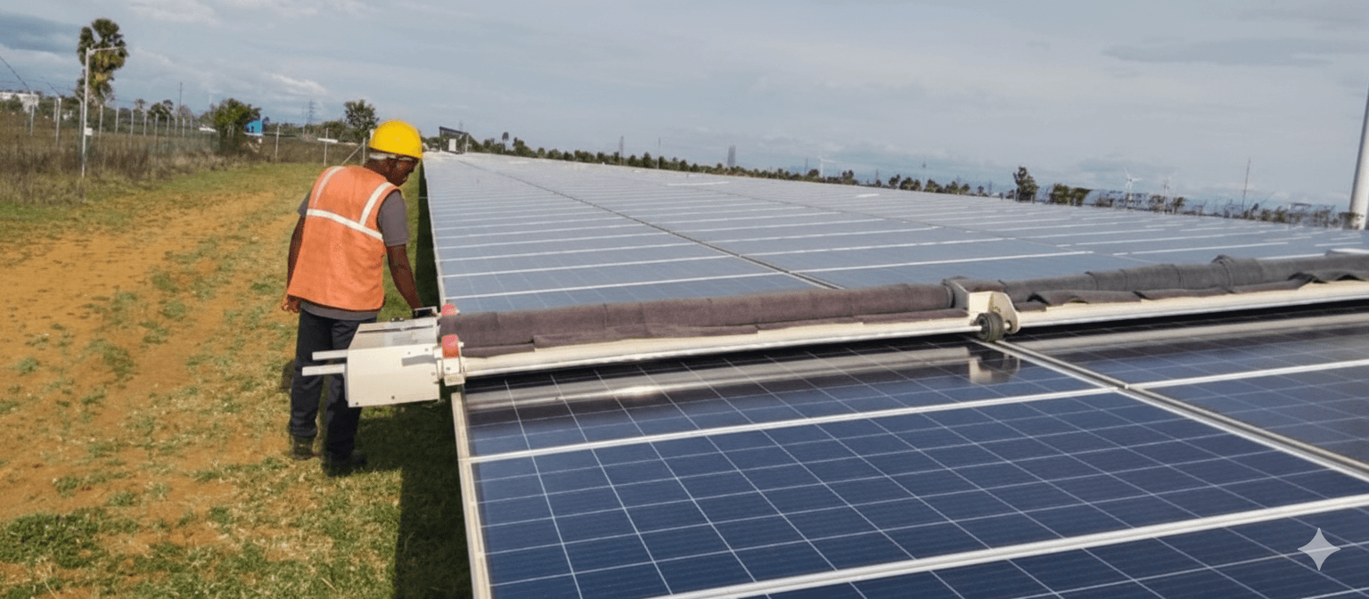 Solar Panel Cleaning Service: TAYPRO OPEX - Solar Panel Cleaning Robot by Taypro Taypro Solar Panel Cleaning Service - Professional OPEX robotic cleaning services using Solar Panel Cleaning Robot systems