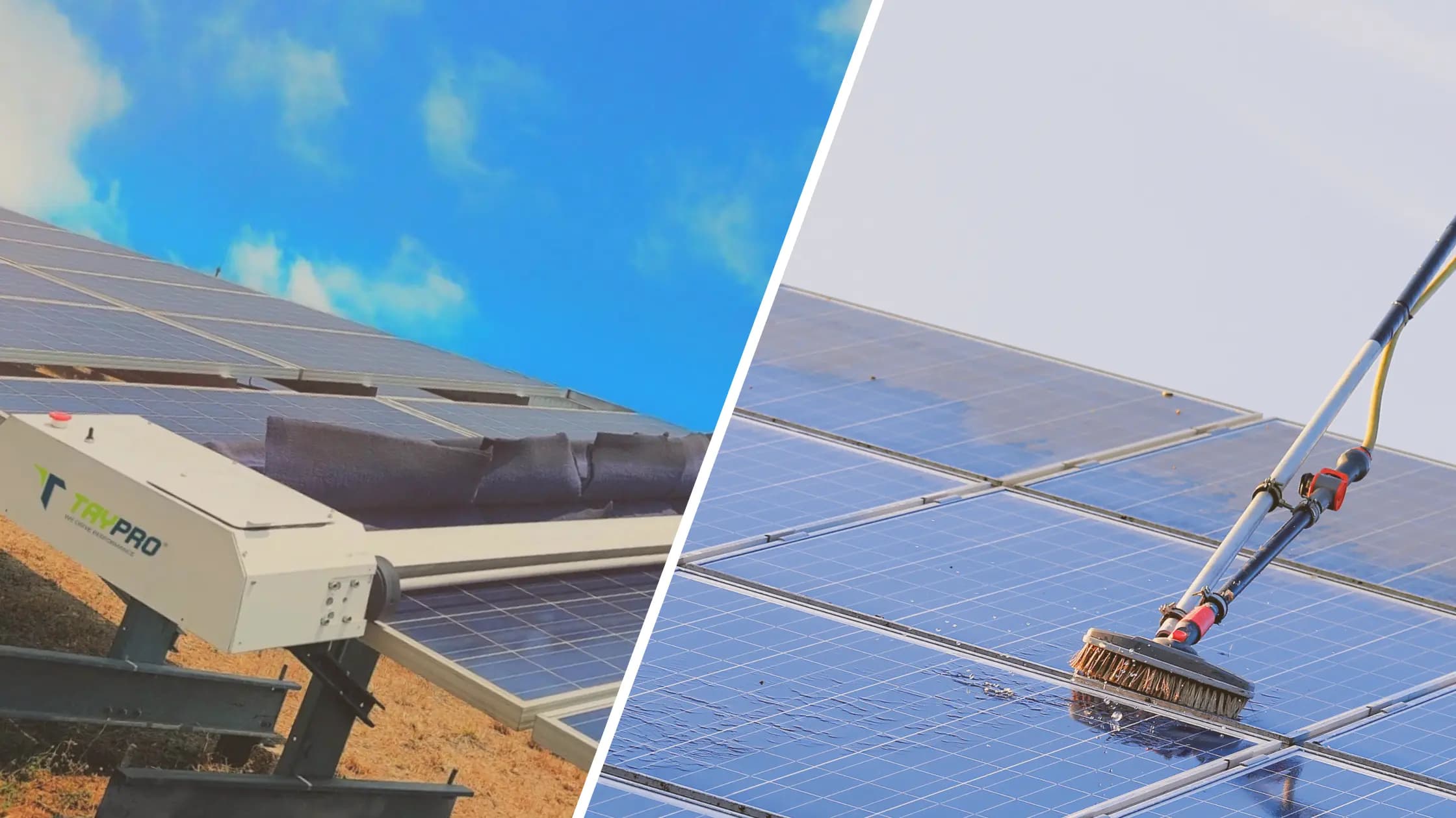 A Comparative Analysis of Traditional Solar Panel Cleaning Methods vs Taypro’s Autonomous Waterless Robots — solar panel cleaning robot article | Taypro