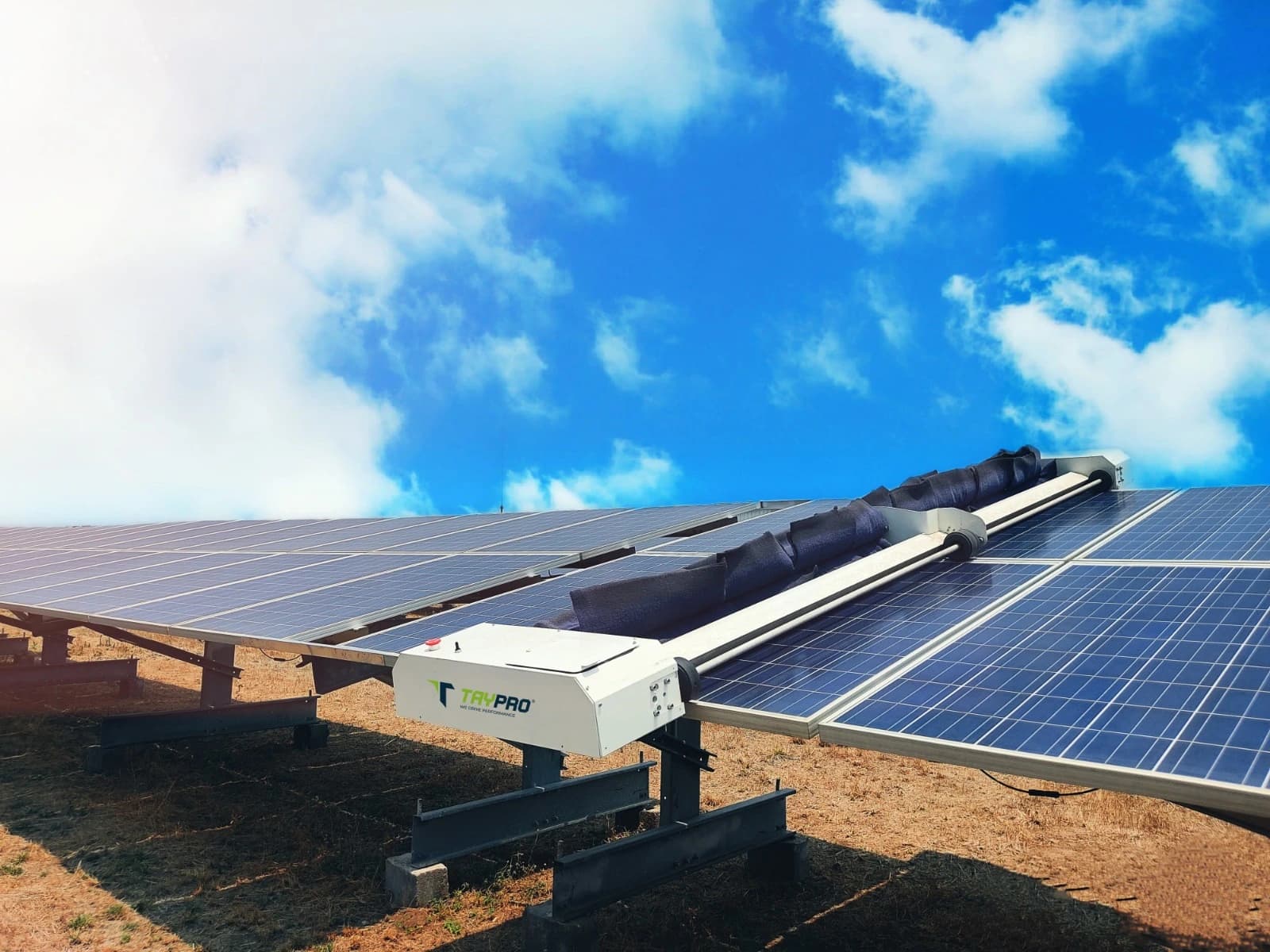 Why Modern Solar Farms Need Autonomous Solar Panel Cleaning Systems — solar panel cleaning robot article | Taypro