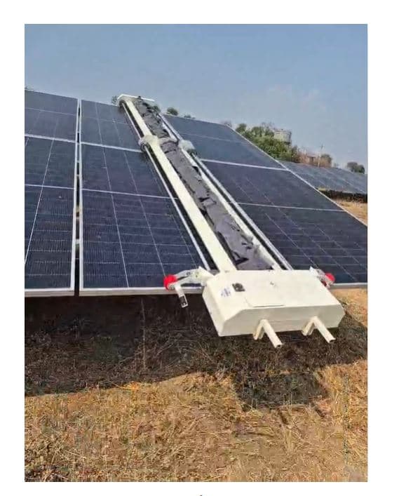 Hirasar – 0.1 MW - Solar Panel Cleaning Robot Installation Project by Taypro