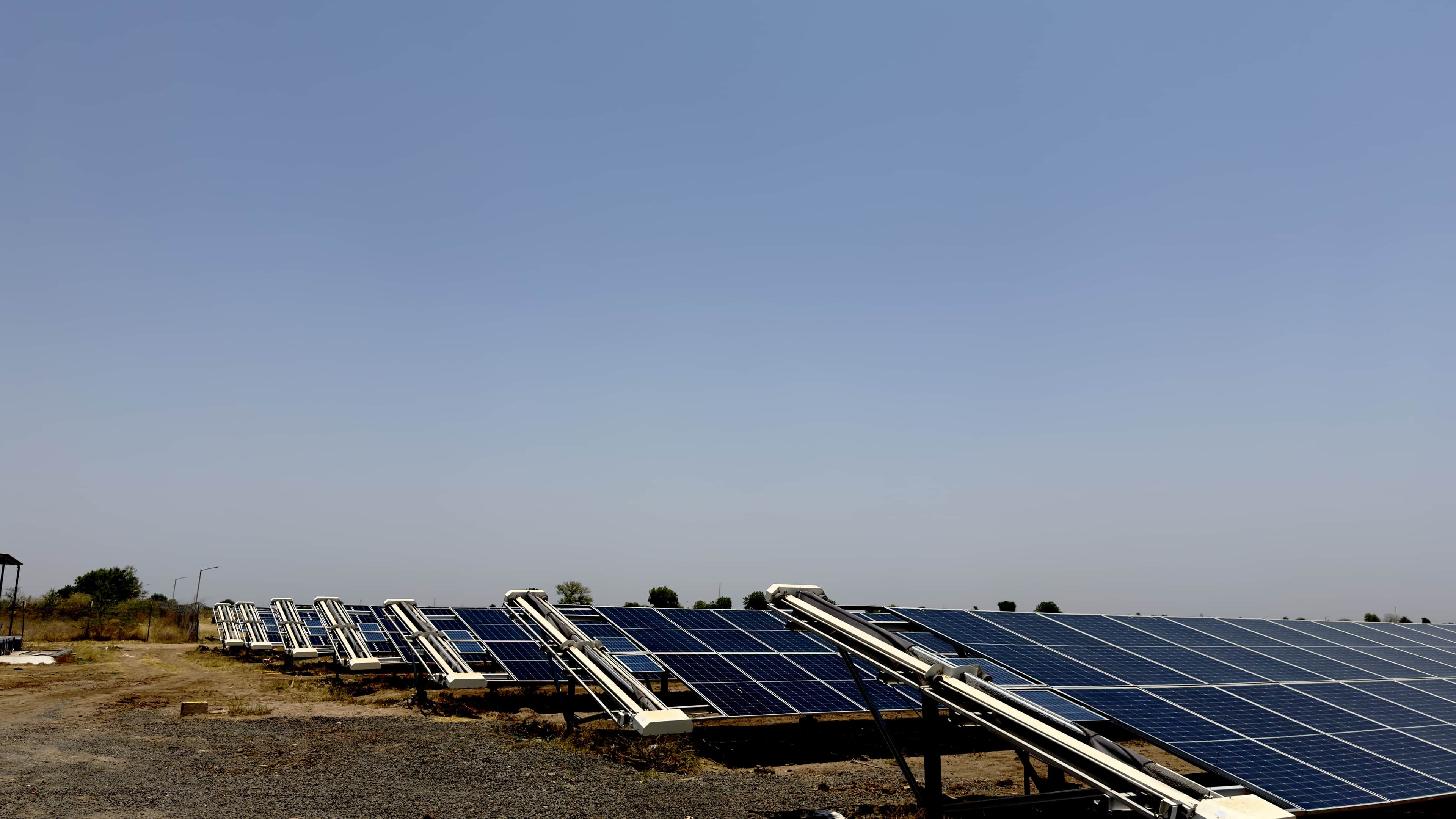 75 MW SECI Phase 1 Solar Project, Gujarat | Fully Automatic Robotic Solar Cleaning Case Study 75 MW SECI Phase 1 Solar Project, Gujarat | Fully Automatic Robotic Solar Cleaning Case Study, solar panel cleaning robot project, 75 MW · Gujarat · Ground Mount · 71 auto robots · ...