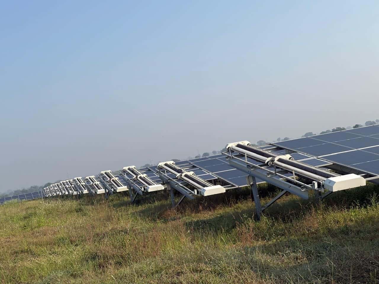 Bachau DVC, Gujarat – 300 MW - Solar Panel Cleaning Robot Installation Project by Taypro