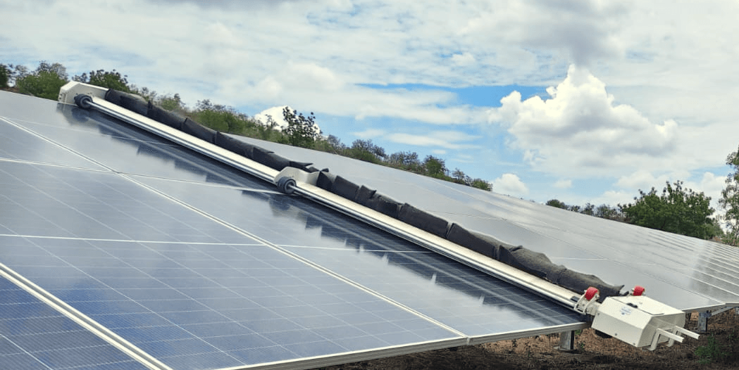 Ahmadnagar- Karhe – 6 MW - Solar Panel Cleaning Robot Installation Project by Taypro