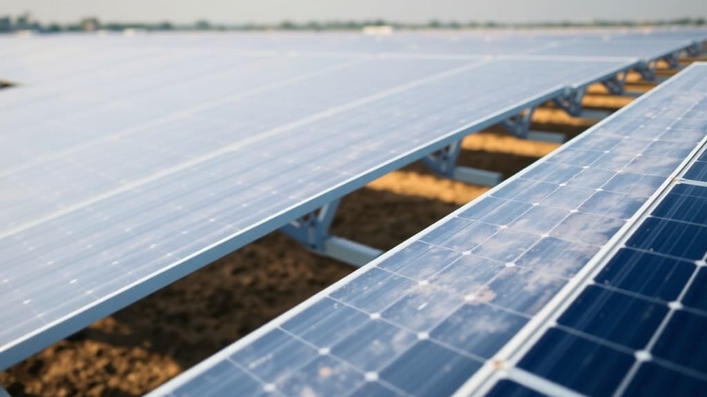 Rajkot, Gujrat – 40 MW Solar O&M Case Study solar plant, Taypro robotic panel cleaning