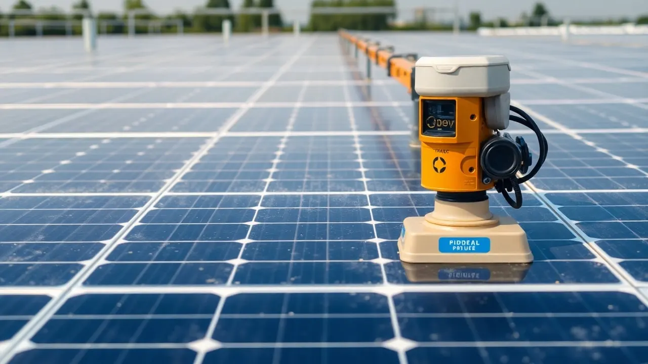Managing PPA Generation Guarantees and Cleaning Schedules, inline view of utility-scale solar operations in India related to ppa generation guarantee soiling