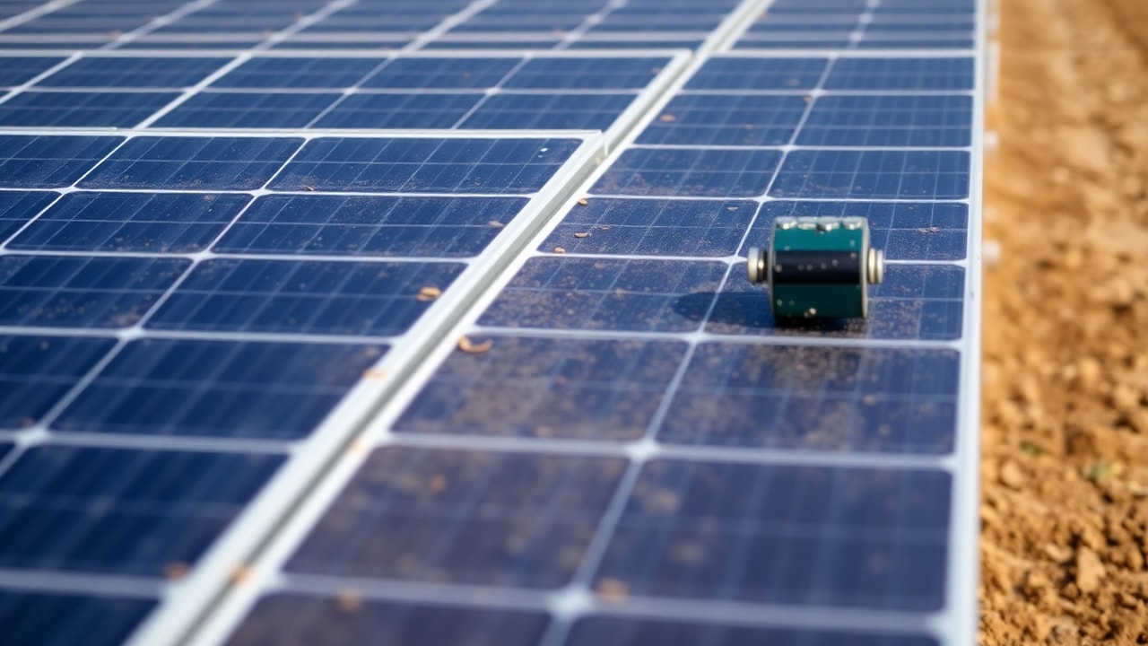 Shortlisting a PV Module Manufacturer for Indian O&M Strategy, inline view of utility-scale solar operations in India related to pv module manufacturer