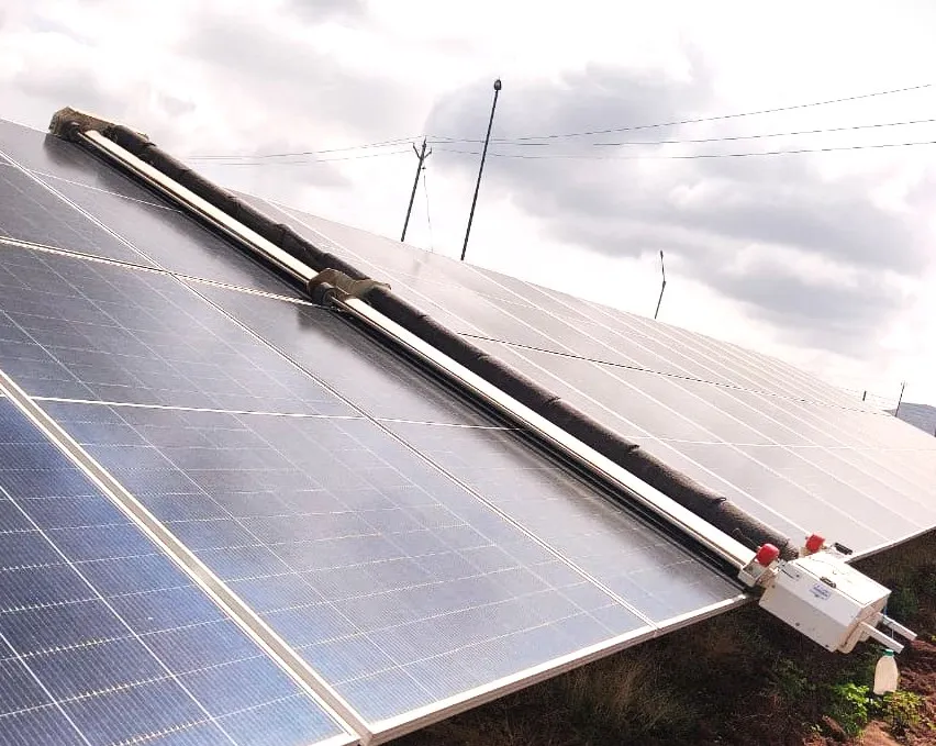 Sangali- Asangi Jat – 6 MW - Solar Panel Cleaning Robot Installation Project by Taypro