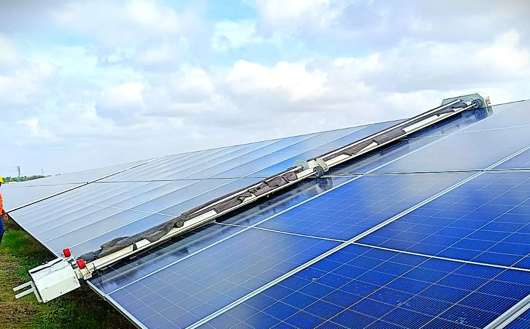 Sangali-Palaskhel – 5 MW - Solar Panel Cleaning Robot Installation Project by Taypro