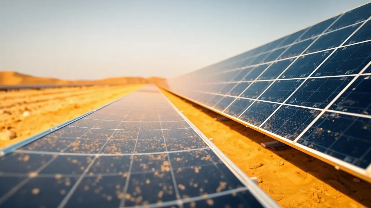 Desert Solar Plants: Sand Abrasion vs Cleaning Frequency, inline view of utility-scale solar operations in India related to desert plants sand abrasion cleaning frequency