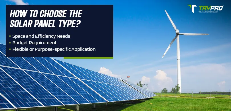 What are different types of solar panels - Choosing the right solar panel